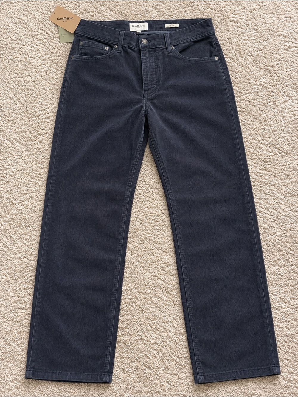 Goodfellow & Co Men’s Dark Navy Corduroy Straight Pants